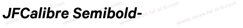 JFCalibre Semibold字体转换
